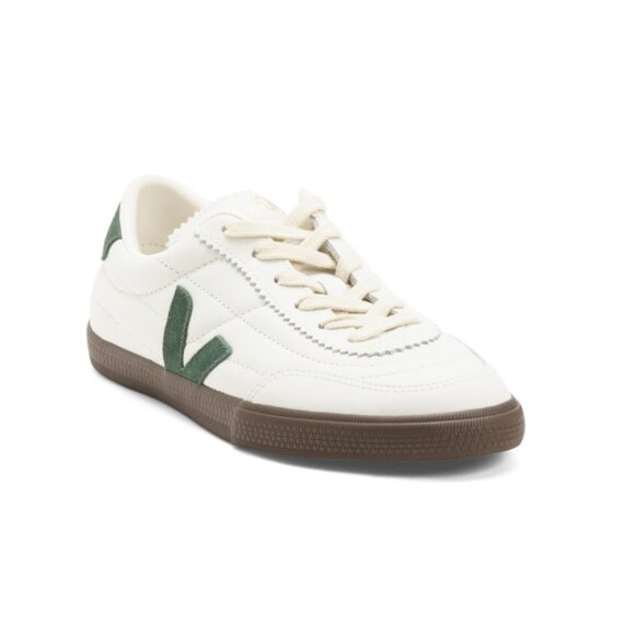VEJA Shoes - VEJA White/green Made In Brazil Leather Panenka Sneakers